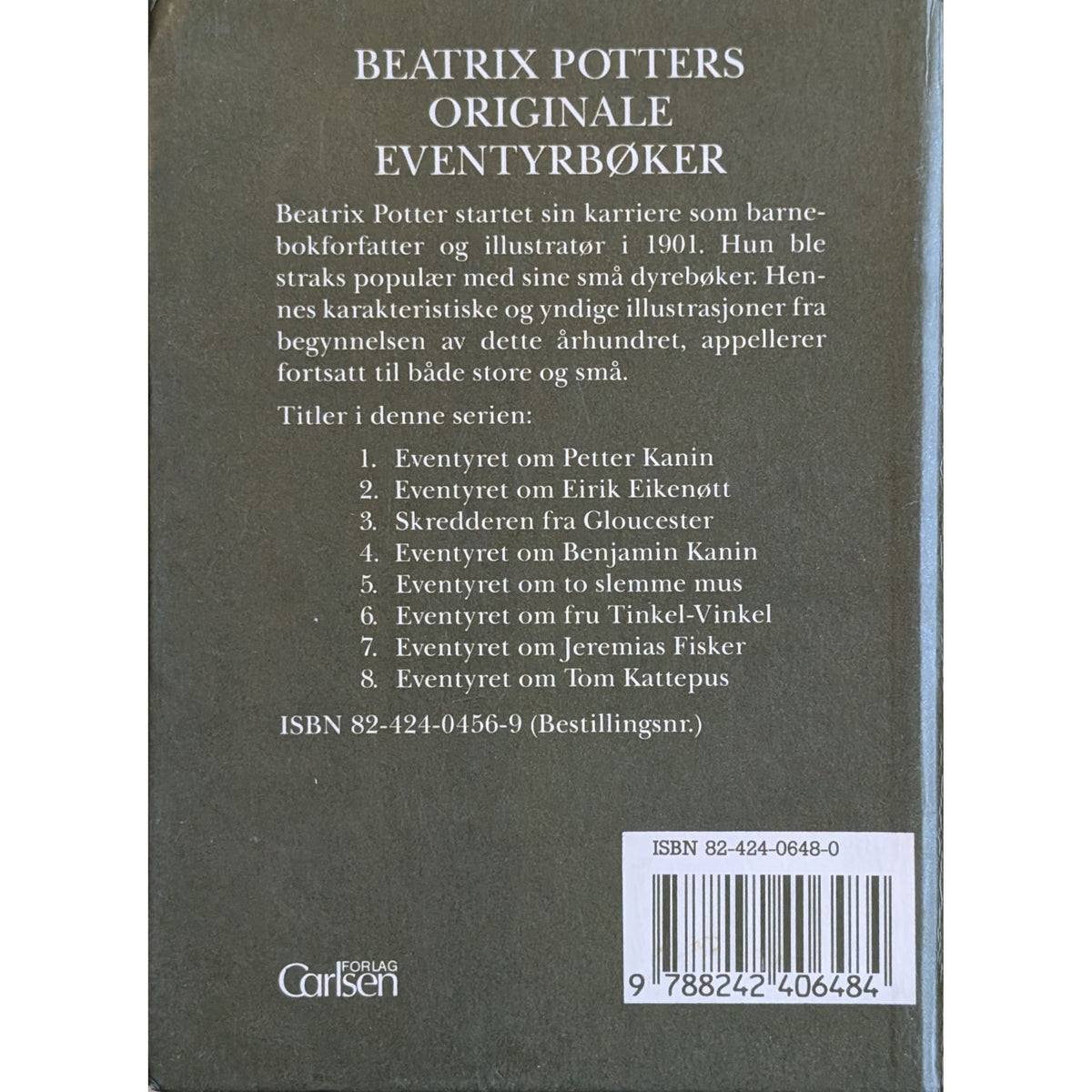 Eventyret om Tom kattepus, brukte bøker av Beatrix Potter. Bruktbokhandel