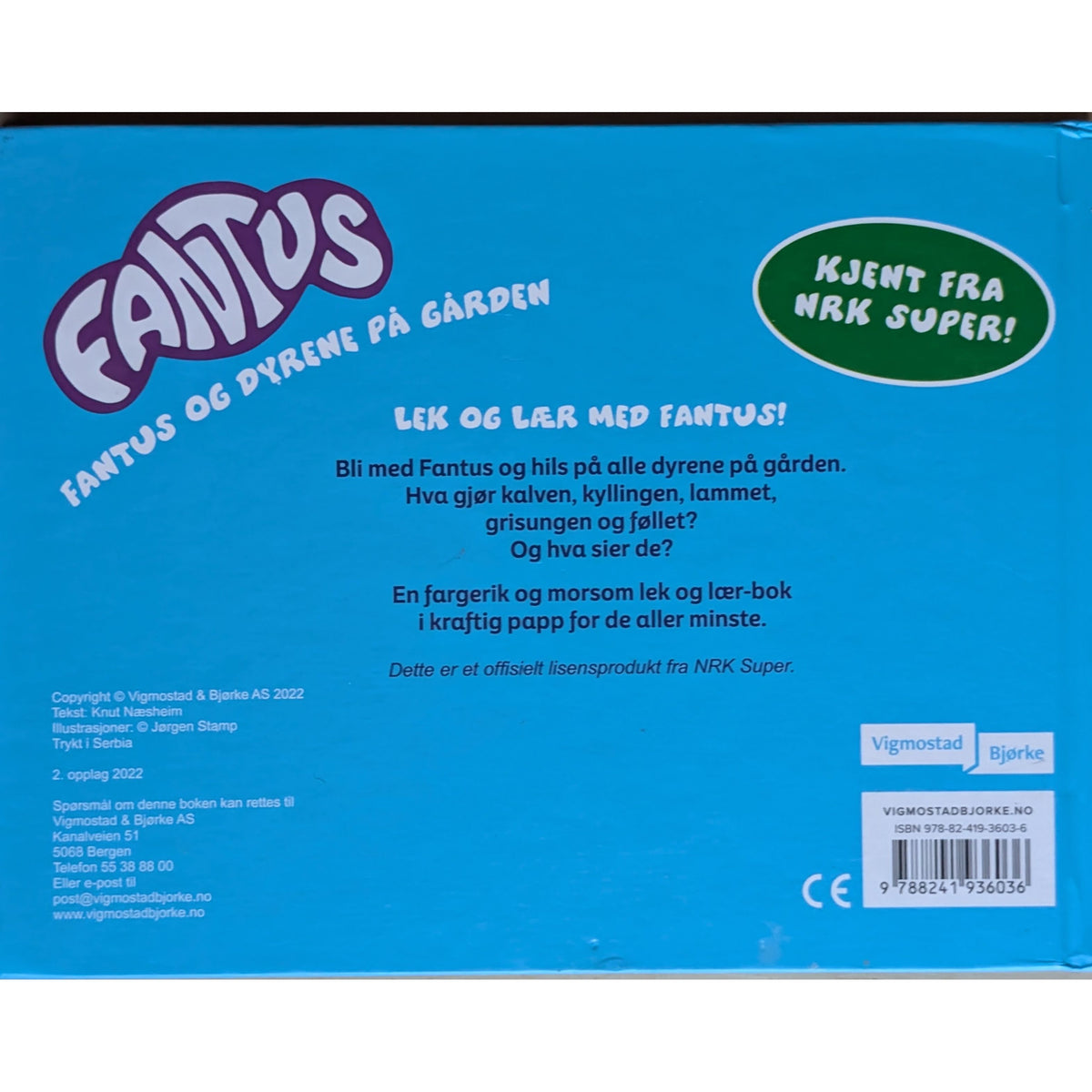 Fantus - Fantus og dyrene på gården, brukte bøker fra Inventaret