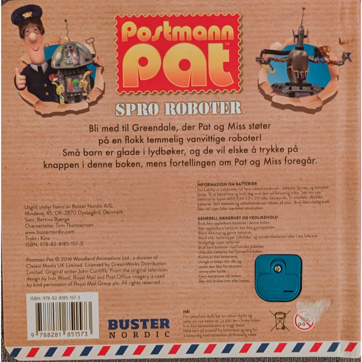 Postmann Pat - Sprø roboter, brukte bøker hos Inventaret bruktbokhandel