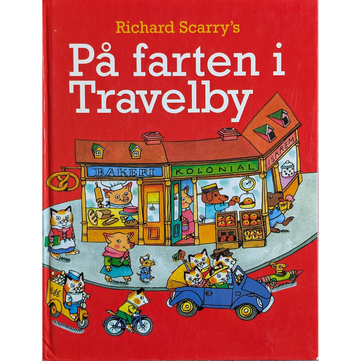 På farten i Travelby - Brukte bøker av Richard Scarry hos Inventaret