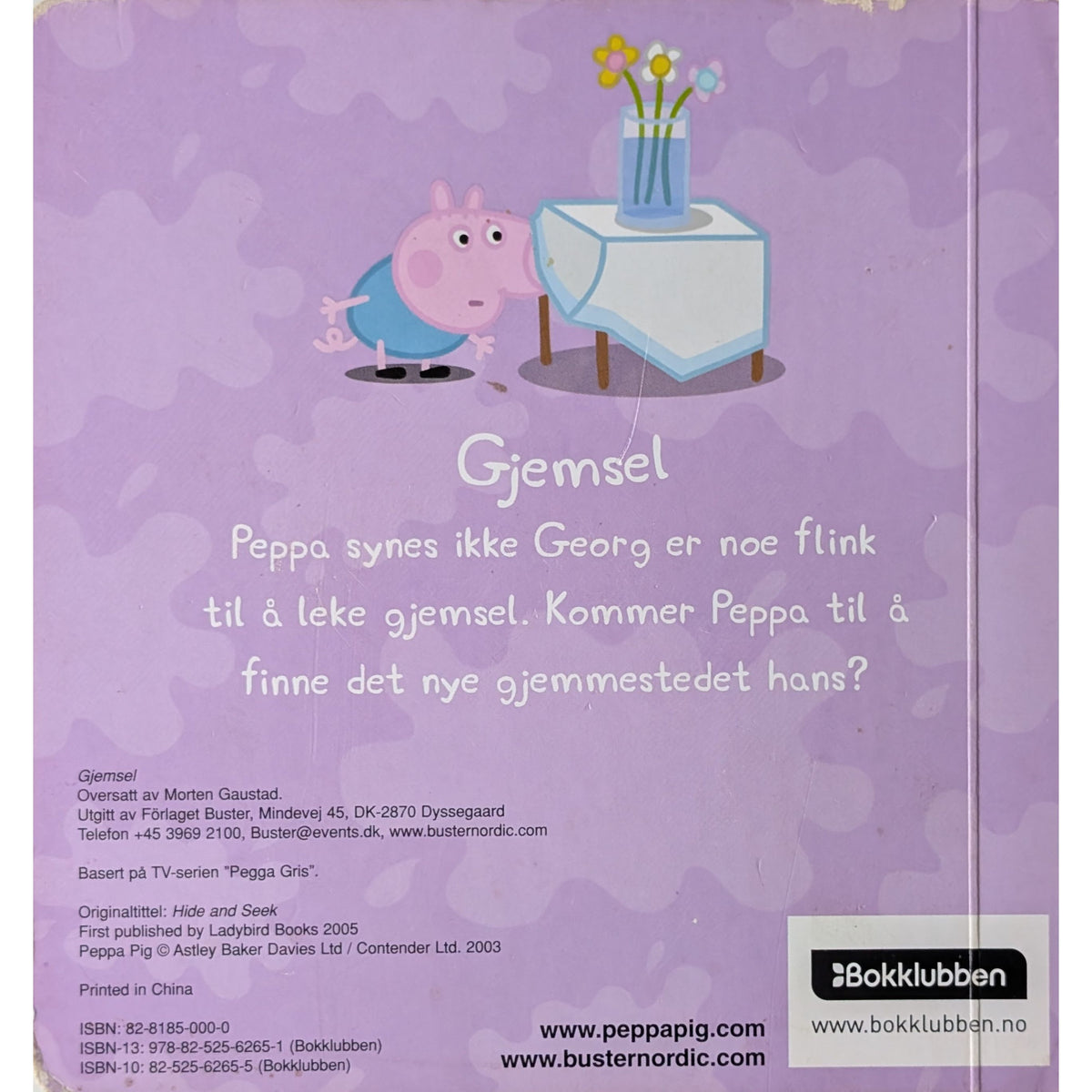 Peppa Pig - Gjemsel. Brukte bøker om Peppa Gris fra Inventaret