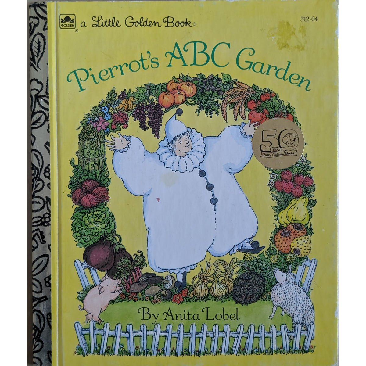 Pierrot´s ABC Garden. A Little Golden Book. Brukte bøker hos Inventaret