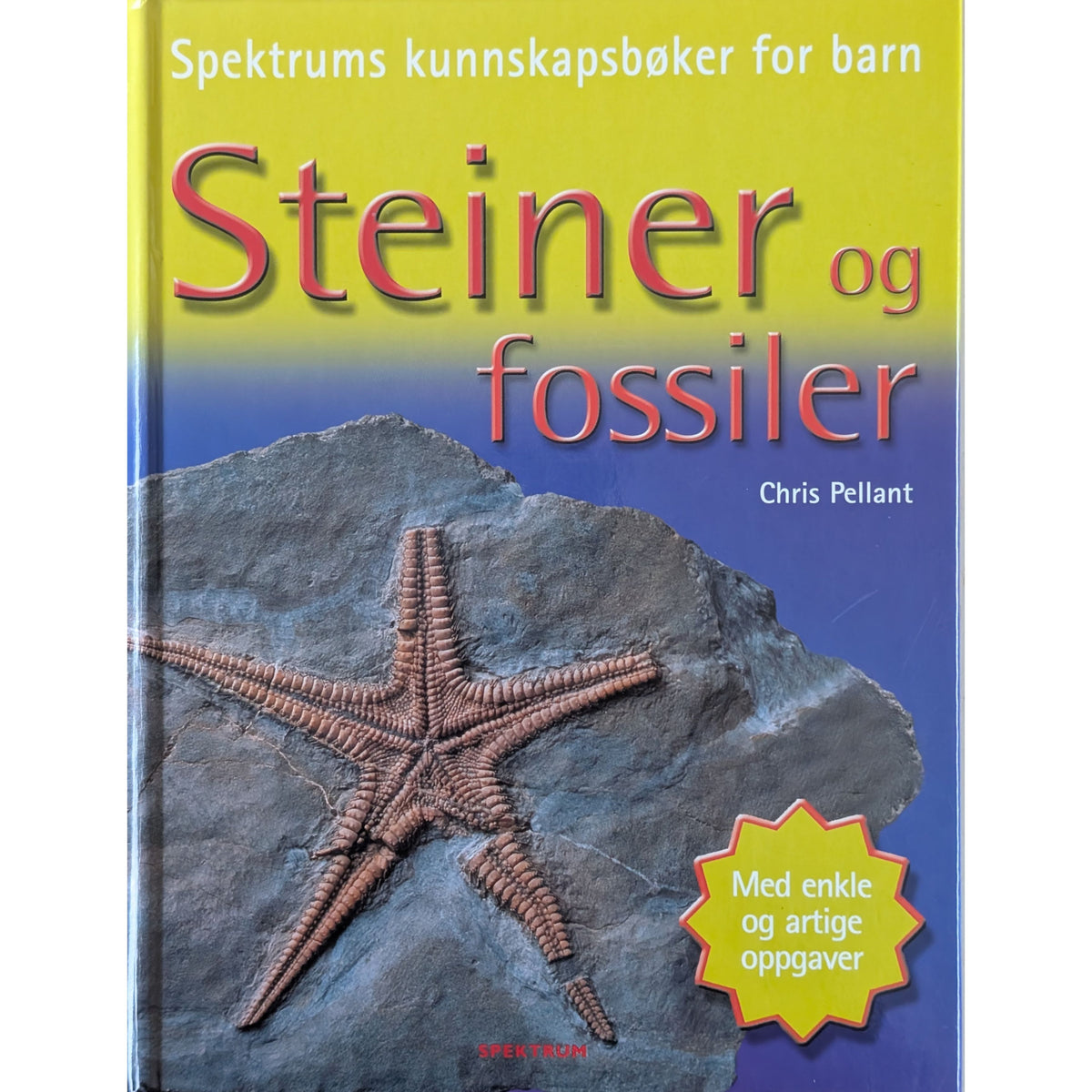 Steiner og fossiler. Brukte faktabøker av Chris Pellant hos Inventaret