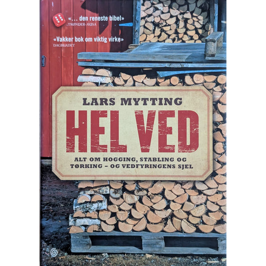 Hel ved, brukte bøker av Lars Mytting. Inventaret bruktbokhandel