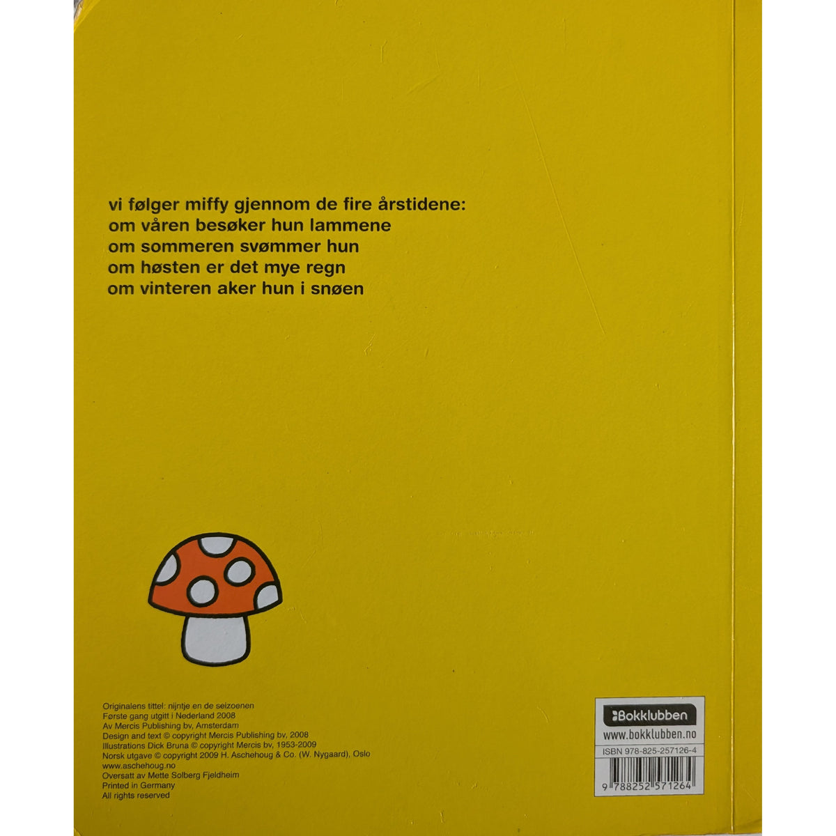 Miffy og årstidene, brukte bøker av Dick Bruna hos Inventaret