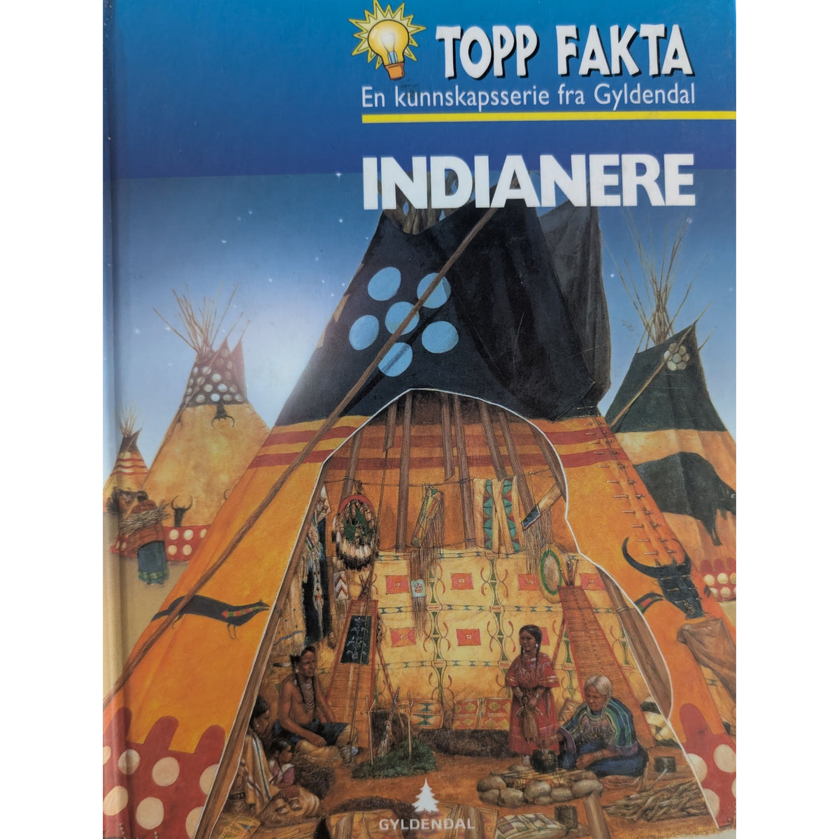 Indianerne, brukte bøker i serien Topp Fakta fra Gyldendal hos Inventaret