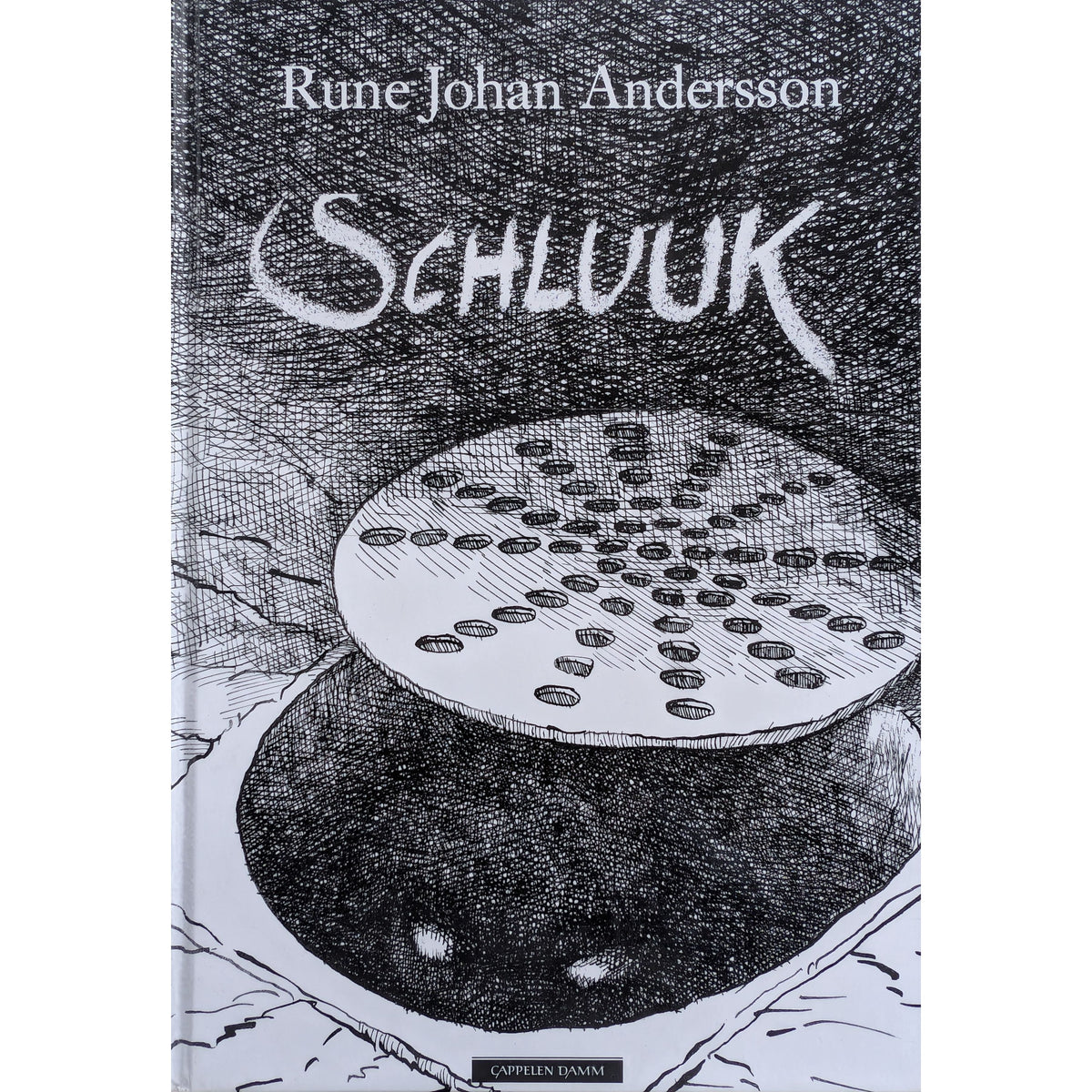 Schluuk, brukte bøker av Rune Johan Andersson hos Inventaret