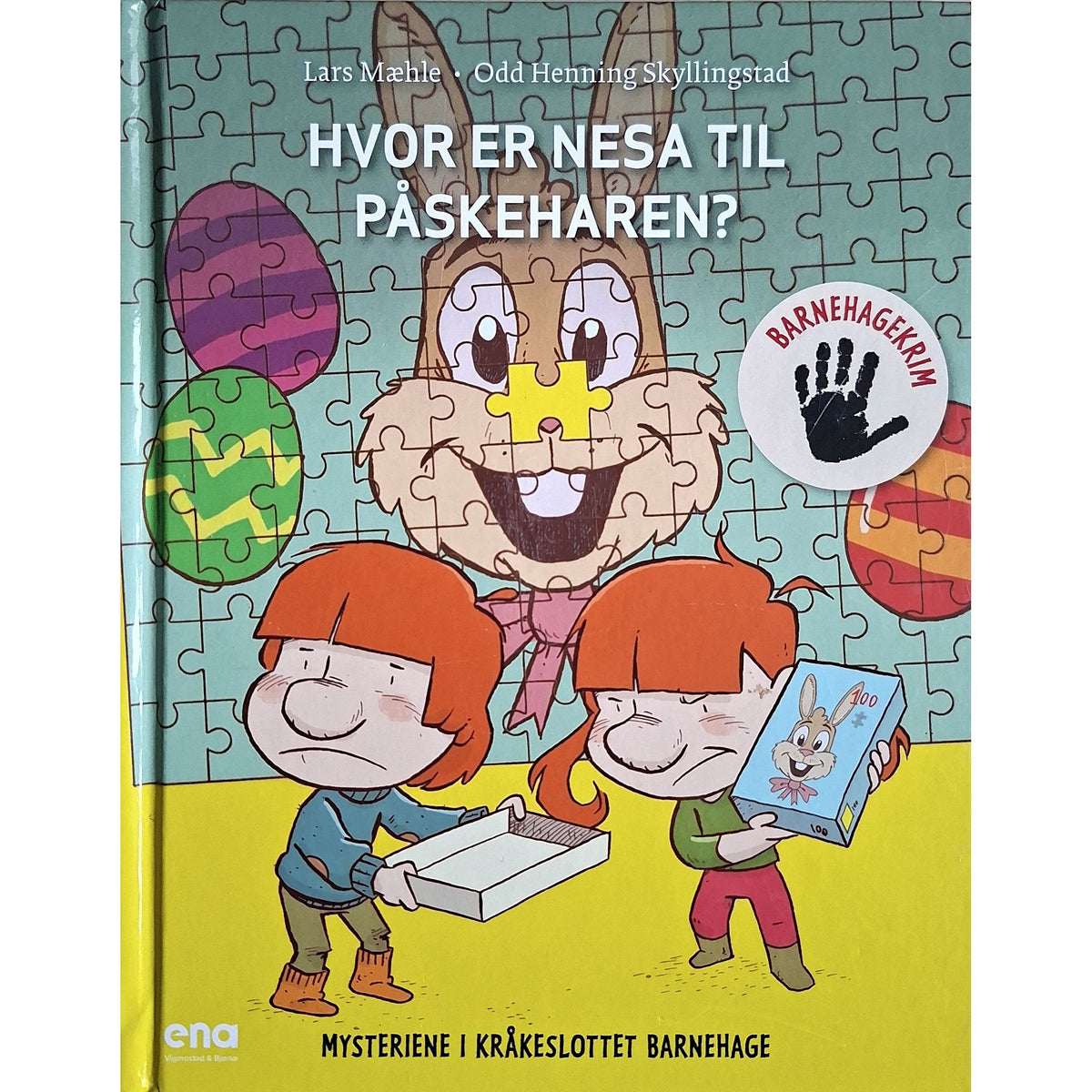 Mysteriene i Kråkeslottet barnehage - Hvor er nesa til Påskeharen?, brukte bøker av Lars Mæhle