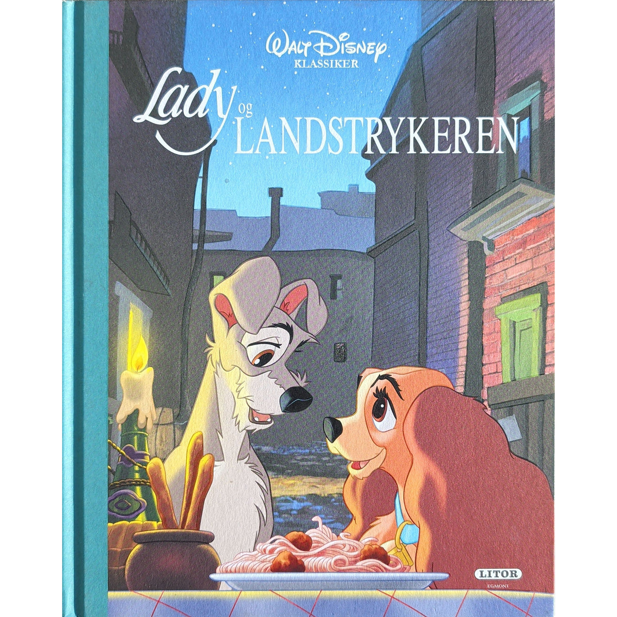 Lady og Landstrykeren. Brukte bøker av Walt Disney. Disney klassiker
