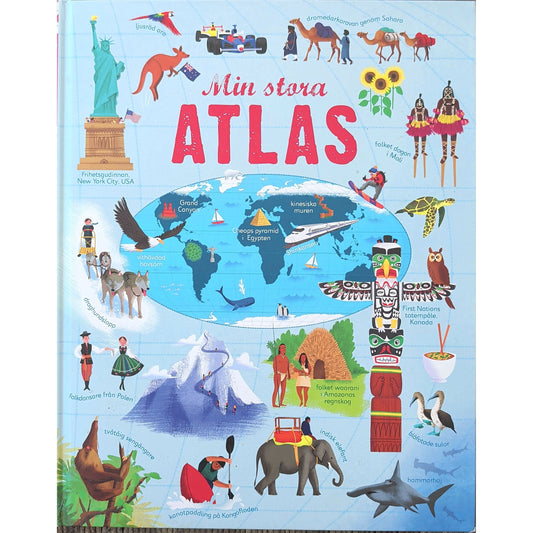 Min stora atlas - brukte bøker på svensk av Emily Bone
