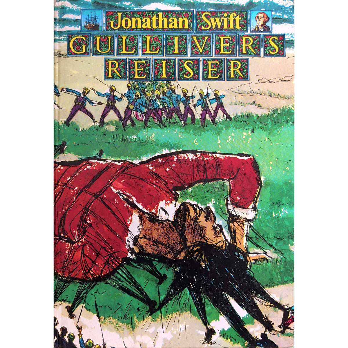 Gullivers reiser. Brukte bøker av Jonathan Swift