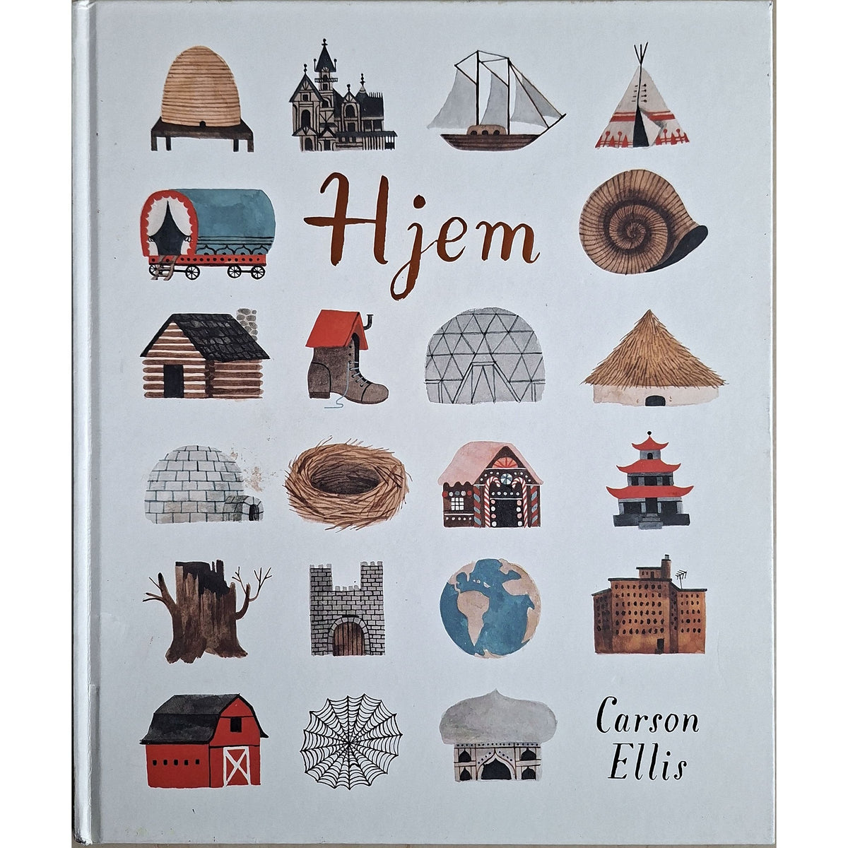 Hjem, brukte bøker av Carson Ellis