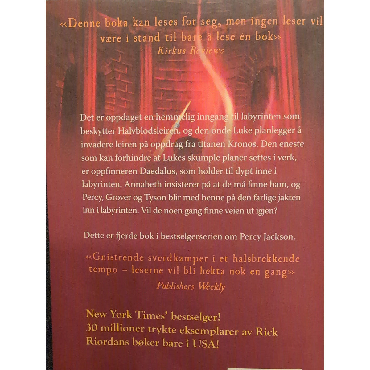 Riordan, Rick: Percy Jackson 4 - Slaget om labyrinten