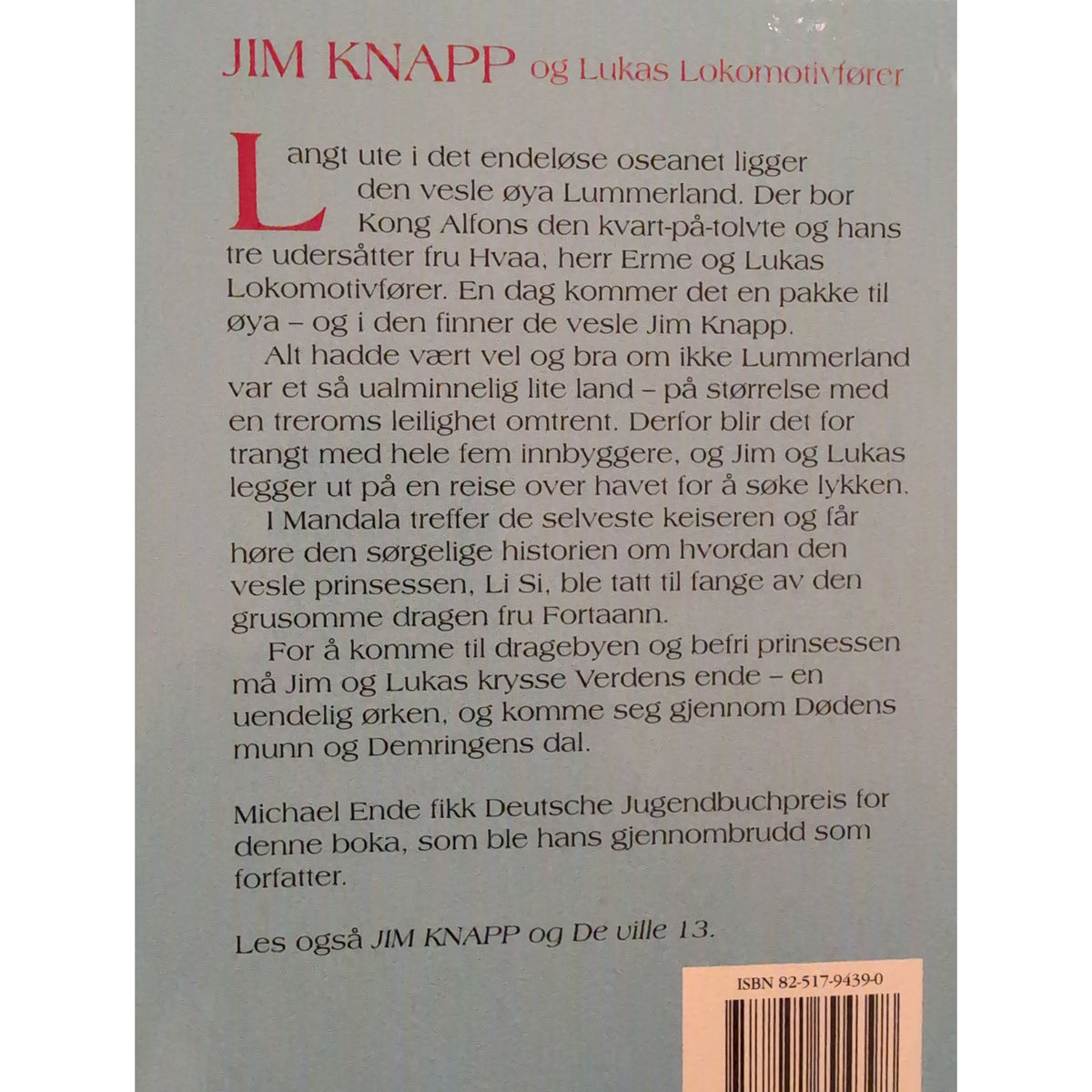 Ende, Michael: Jim Knapp og Lukas Lokomotivfører