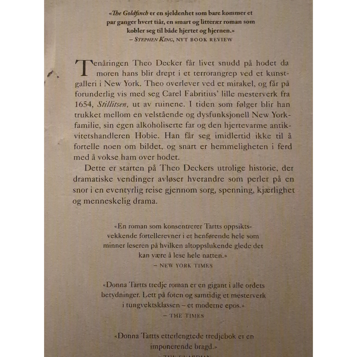 Tartt, Donna: Stillitsen