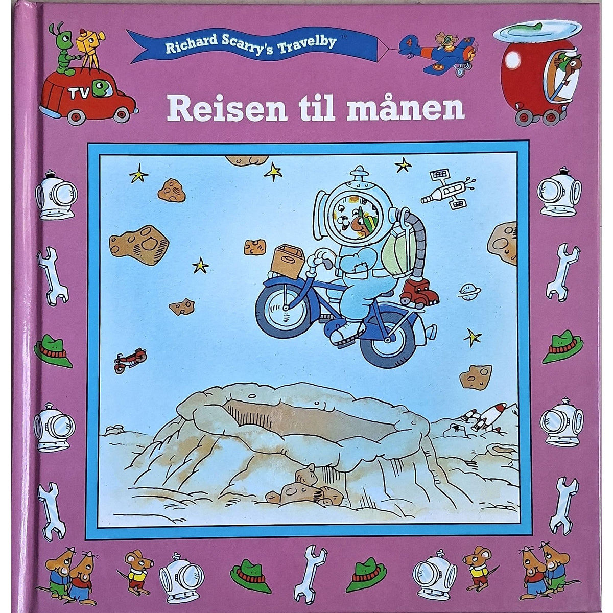 Richard Scarry's Travleby: Reisen til månen - Brukte barnebøker