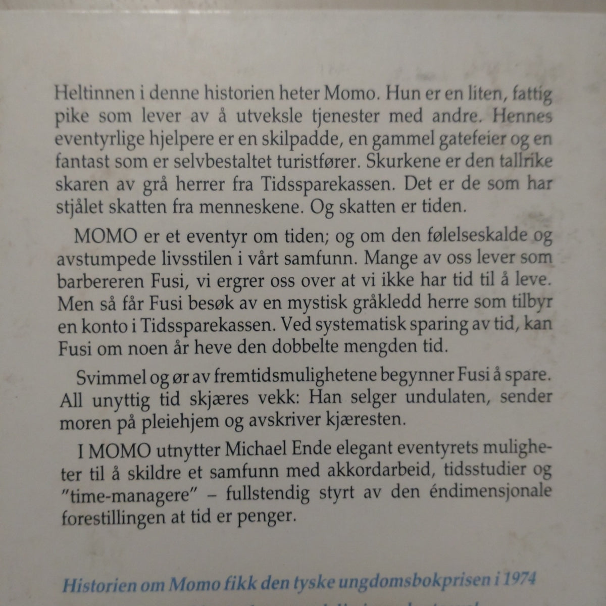 Ende, Michael: Momo - eller kampen om tiden