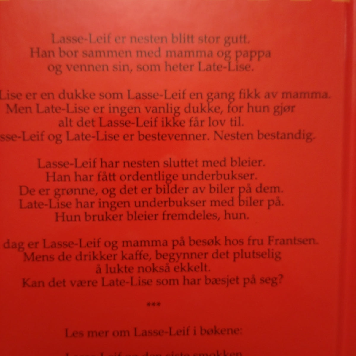 Finderup. Mette: Hvem prompet i buksene til Lasse-Leif?