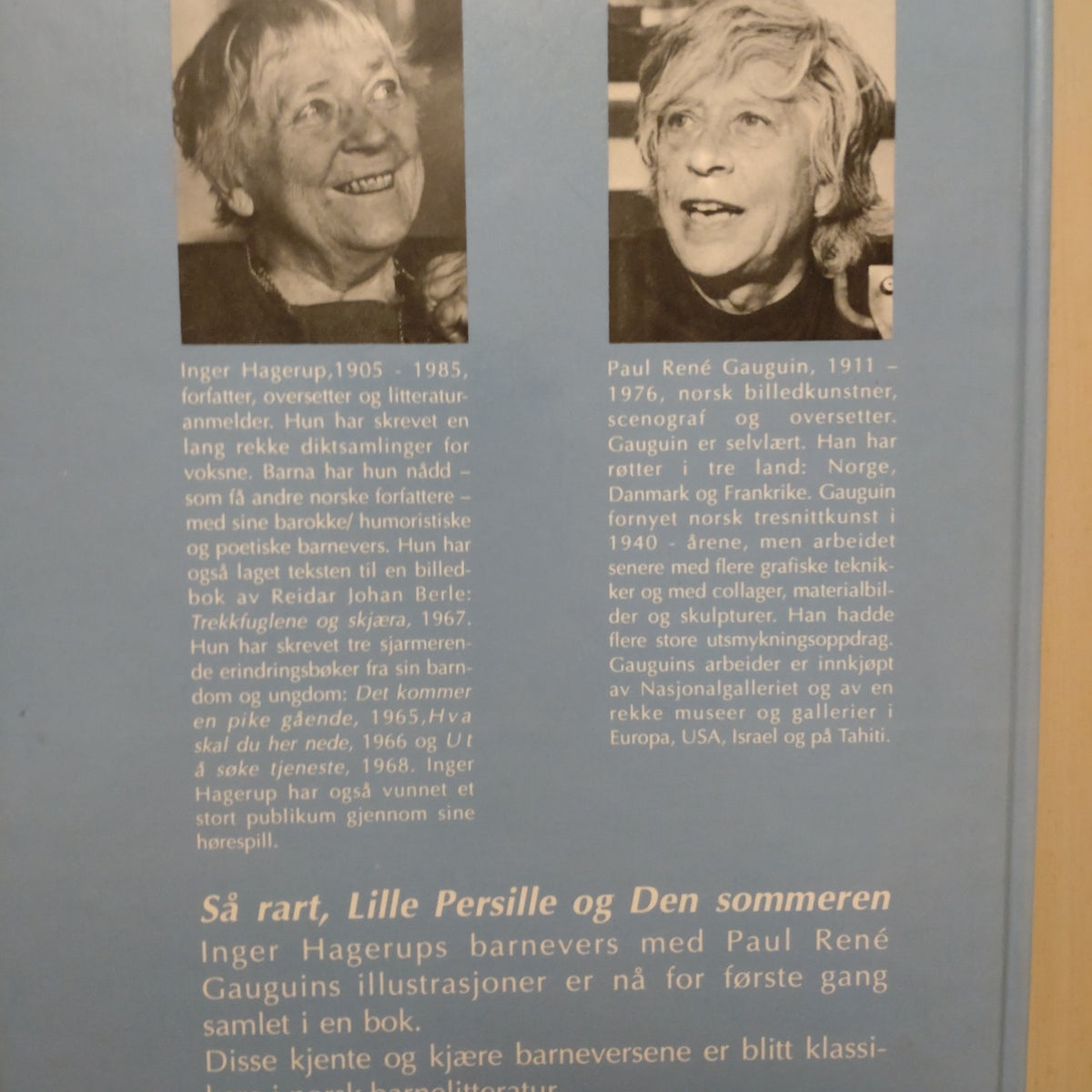 Hagerup, Inger: Så rart