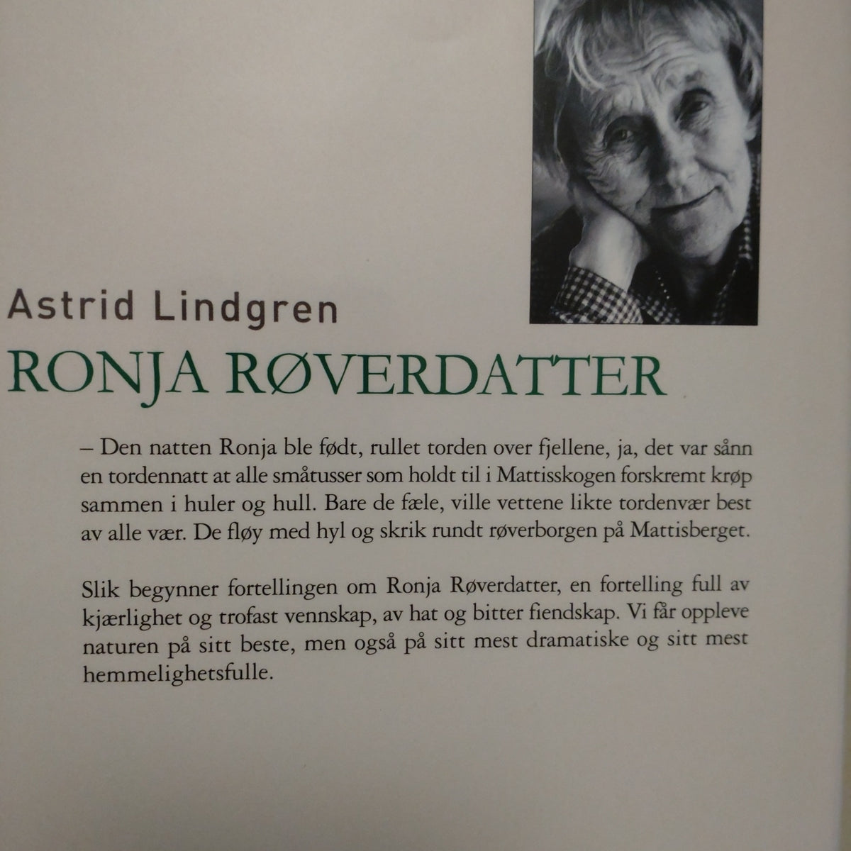 Lindgren, Astrid: Ronja Røverdatter