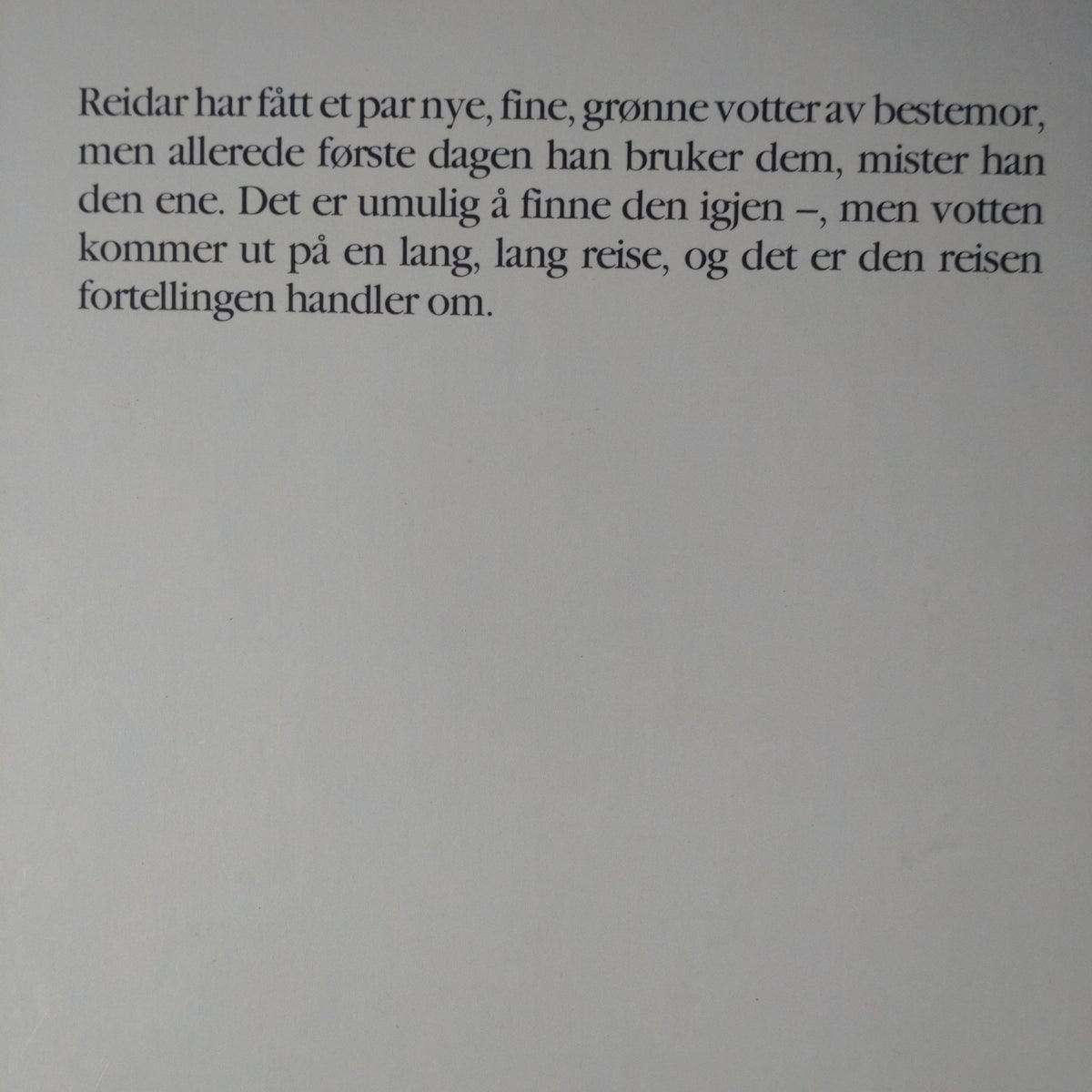 Prøysen, Alf: Den grønne votten
