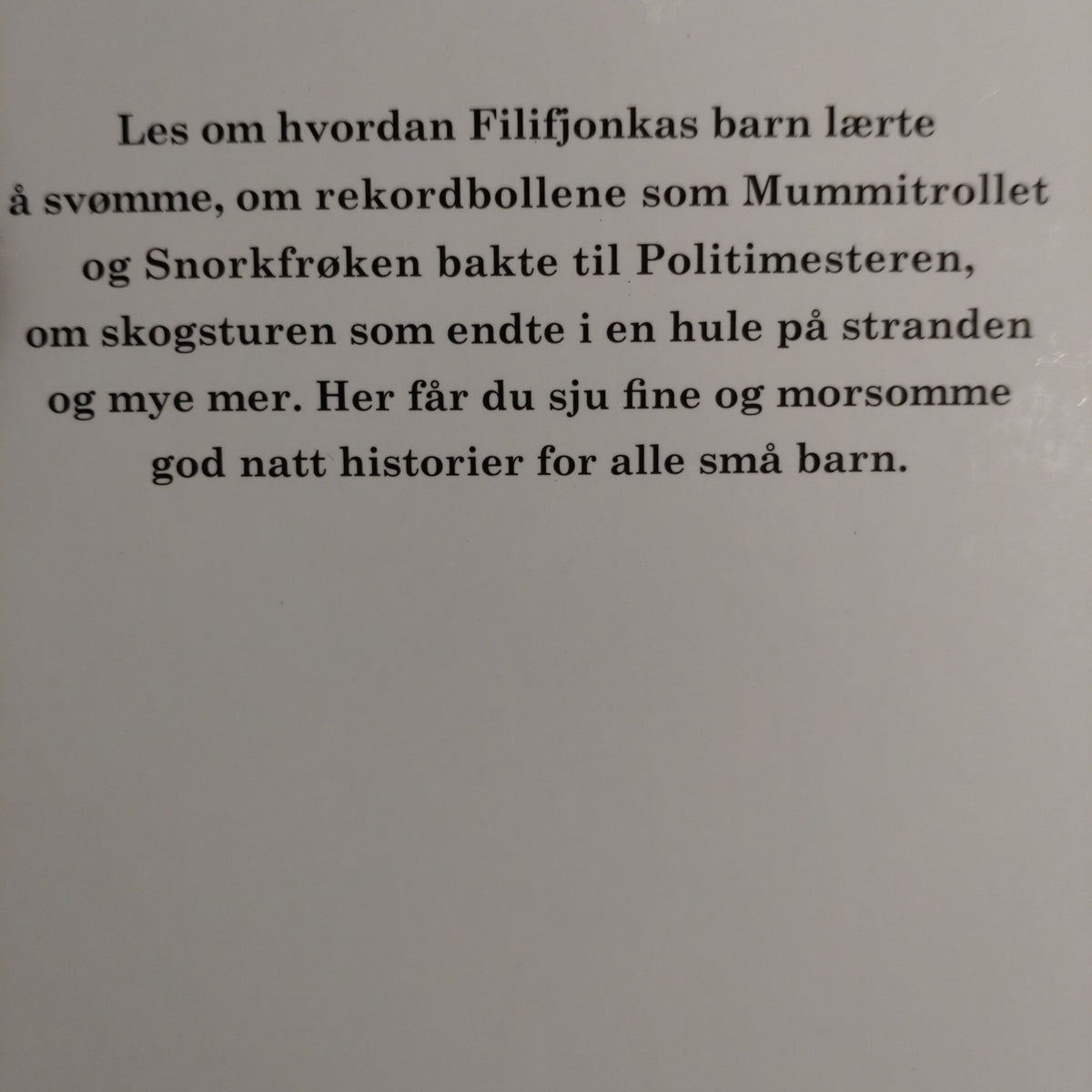 God natt, Mummitrollet