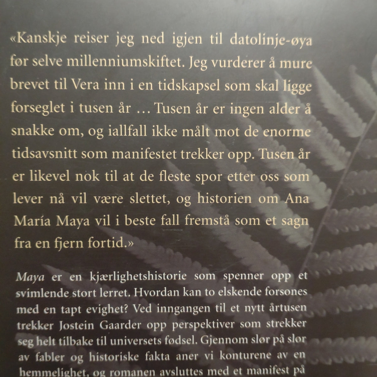 Gaarder, Jostein: Maya