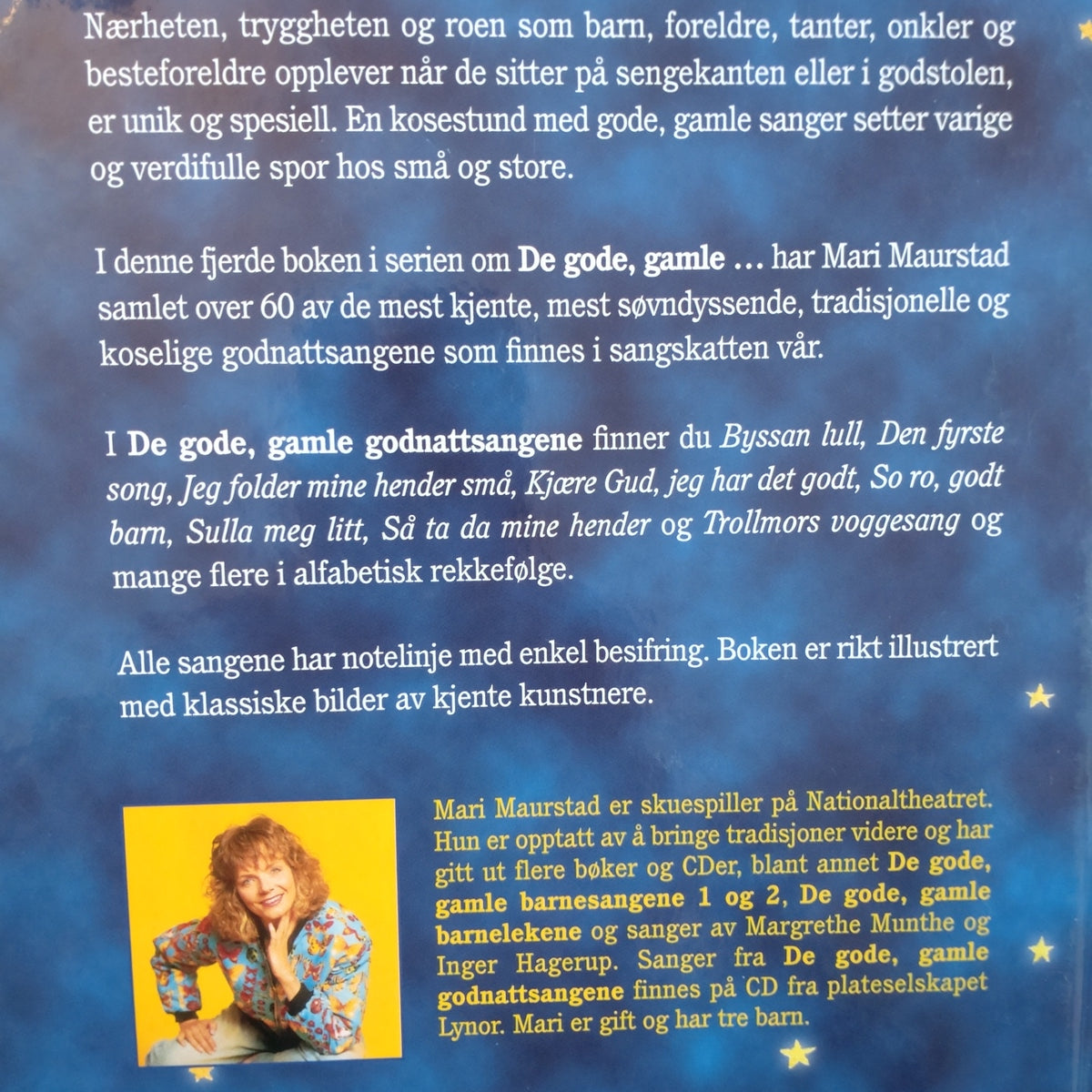Maurstad, Mari: De gode, gamle godnattsangene