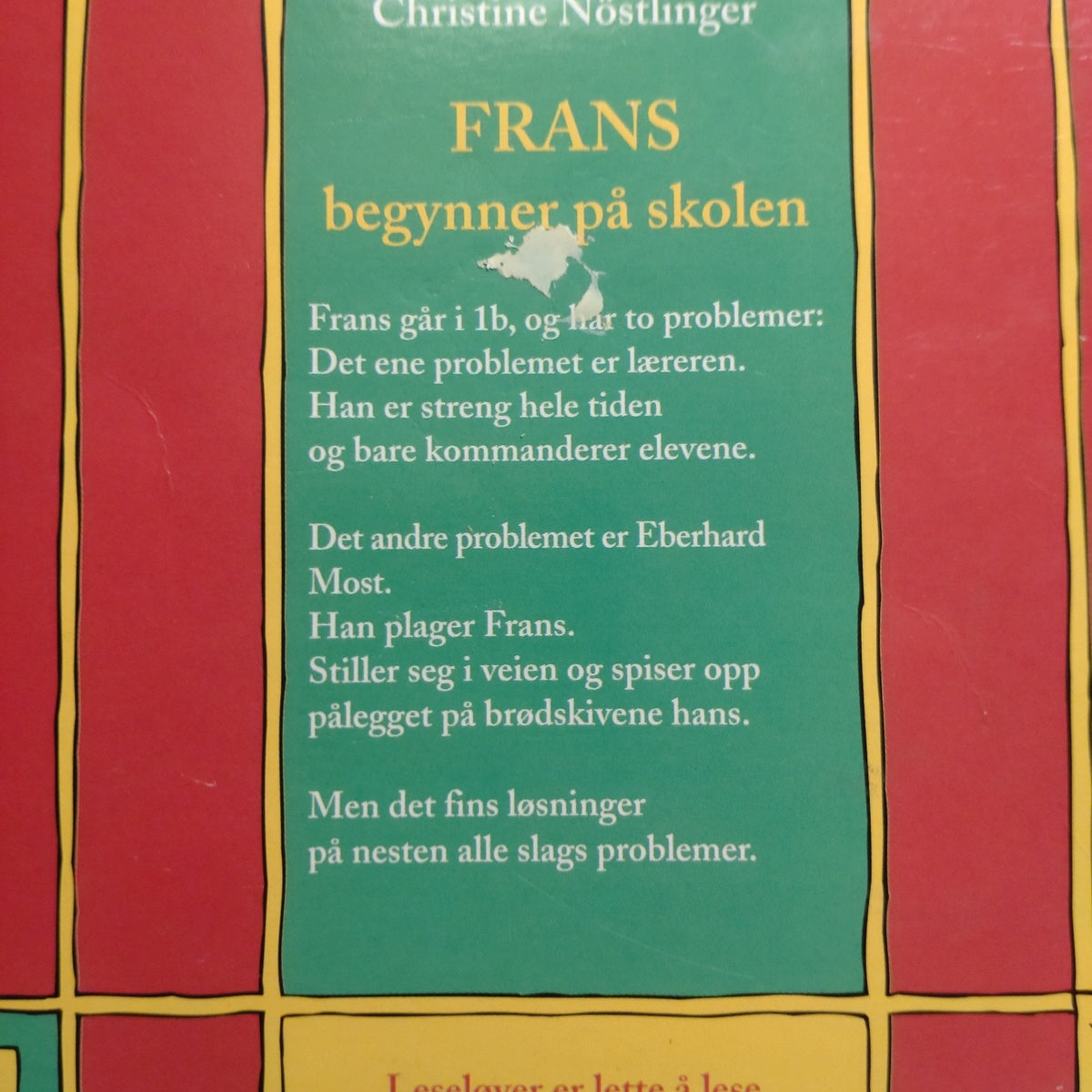 Nöstlinger, Christine: Frans begynner på skolen