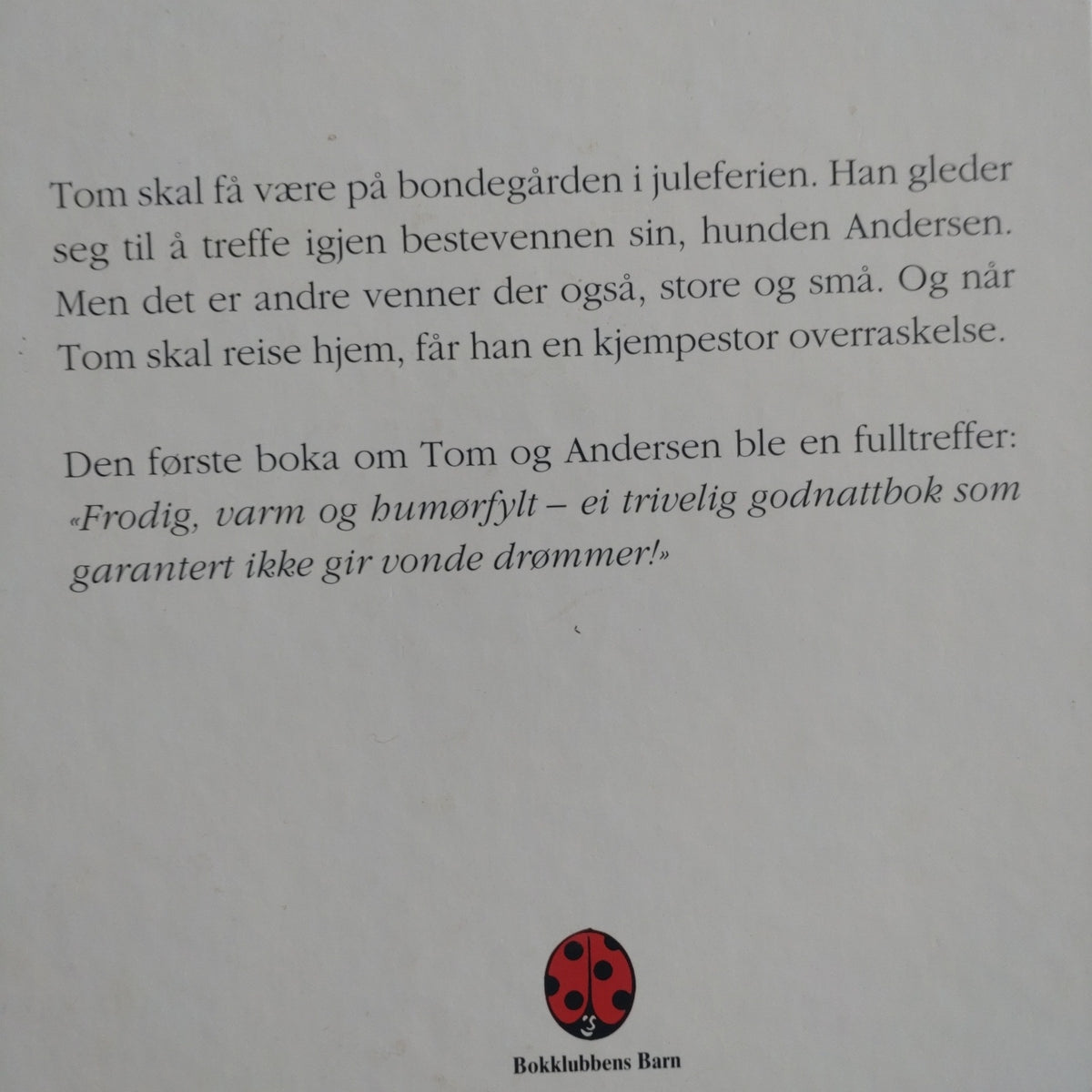 Skjelbred, Margaret: Tom og Andersen feirer jul