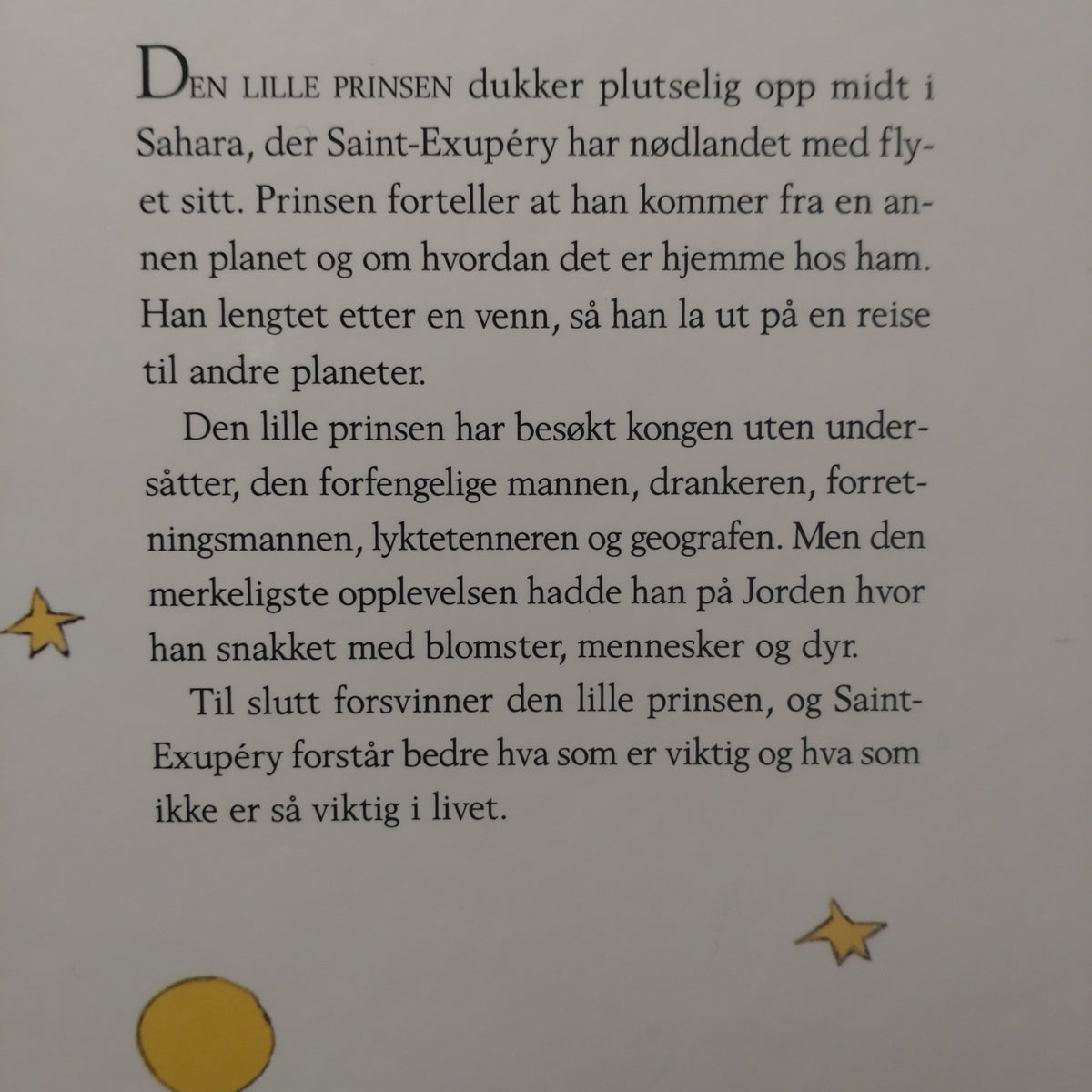 Saint-Exupéry, Antoine de: Den lille prinsen