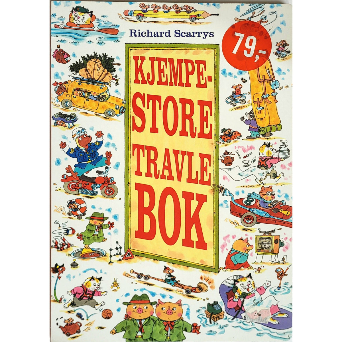 Richard Scarrys kjempestore travle bok, brukte bøker
