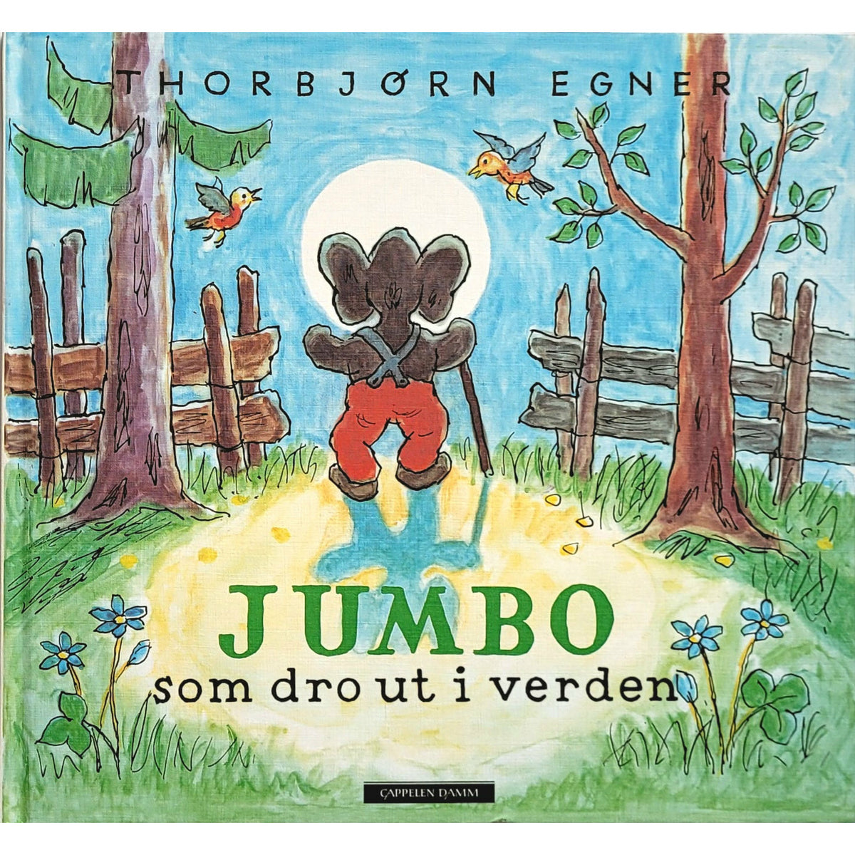 Jumbo som dro ut i verden, brukte bøker av Thorbjørn Egner