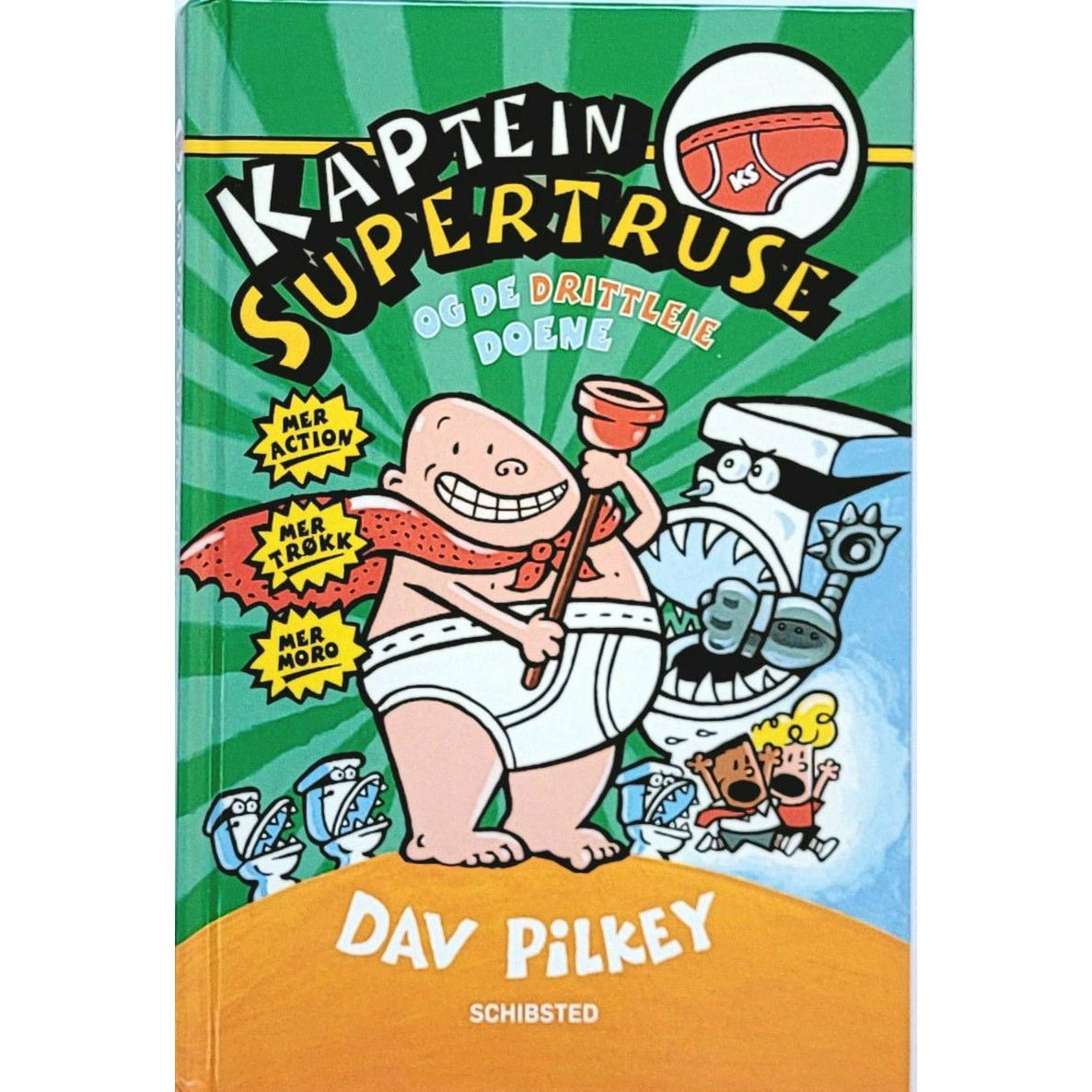 Kaptein Supertruse og de drittleie doene (2) - Brukte barnebøker av Dav Pilkey