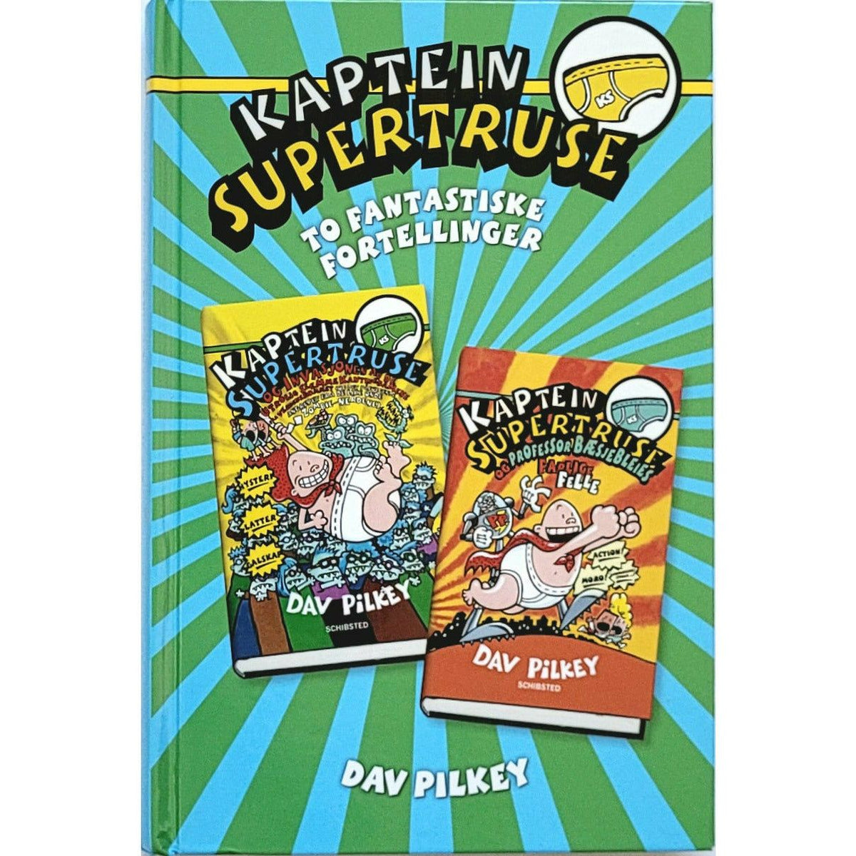 Kaptein Supertruse - To fantastiske fortellinger - Brukte barnebøker av Dav Pilkey