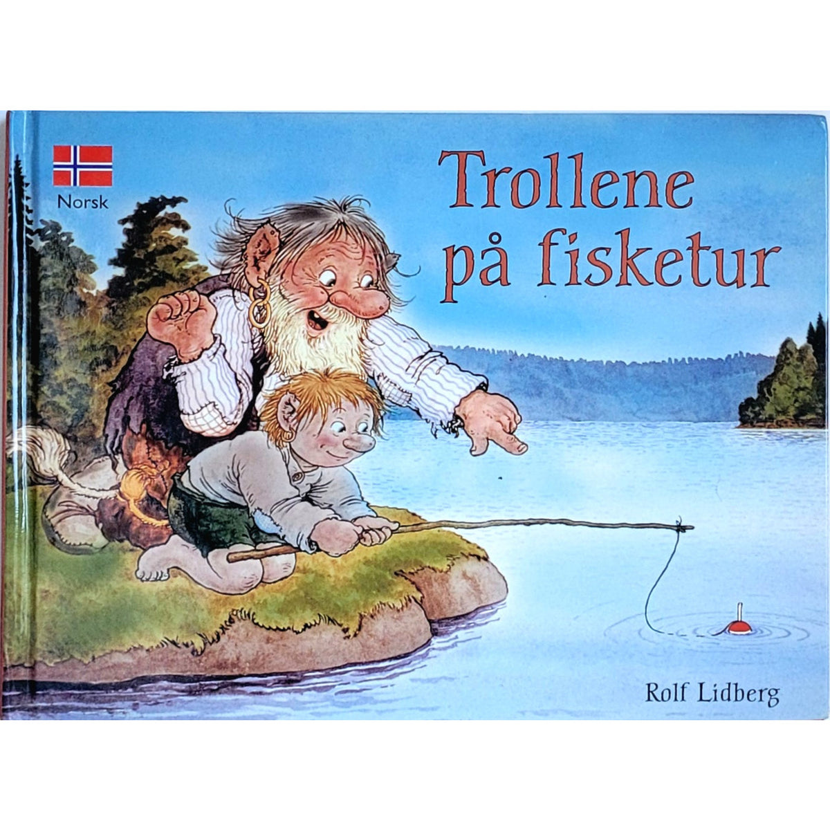 Trollene på fisketur av Rolf Lidberg. Brukte bøker, billedbøker, barnebøker