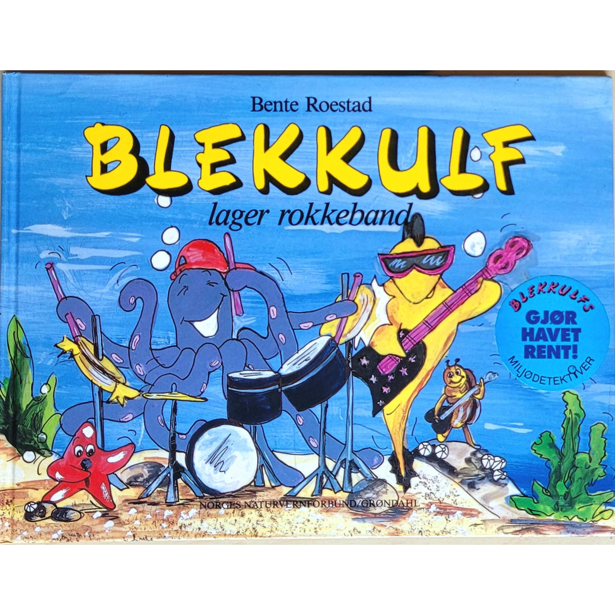Blekkulf lager rokkeband, brukte bøker av Bente Roestad