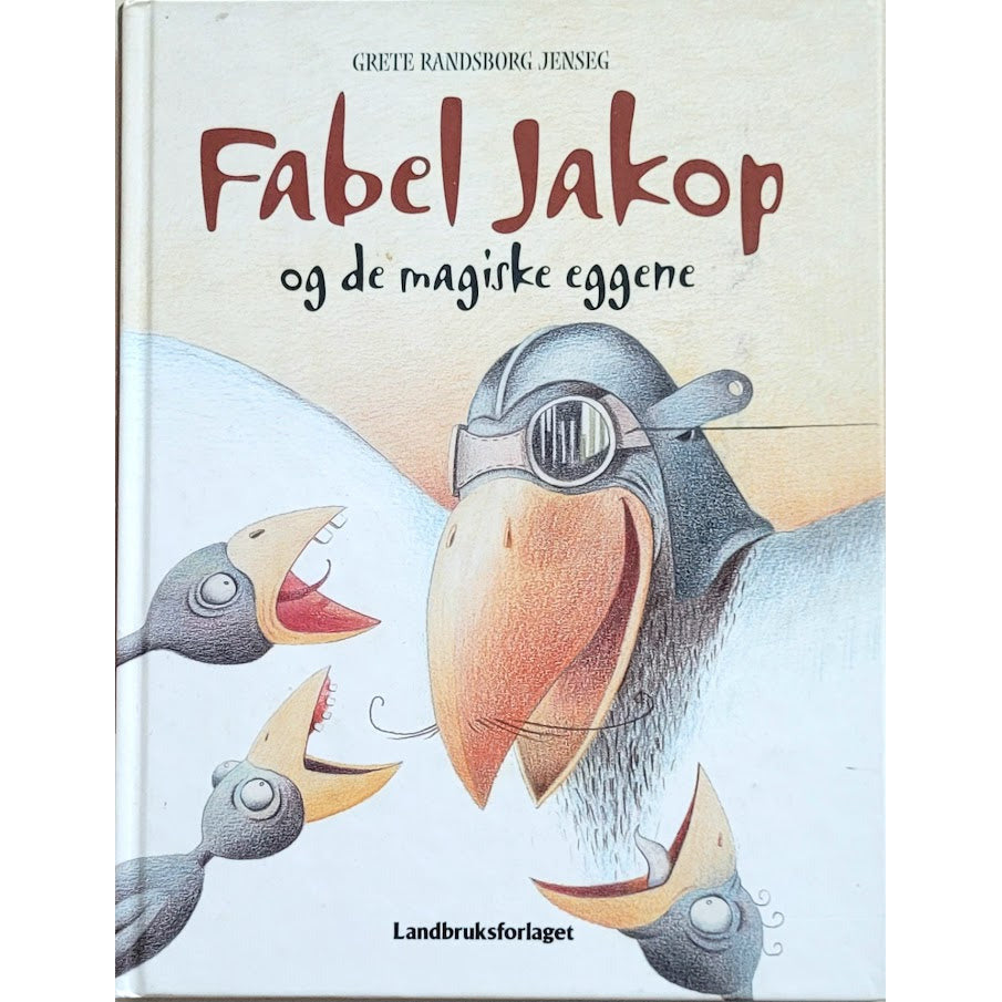 Fabel Jakop og de magiske eggene, brukt bøker av Grete Randsborg Jenseg