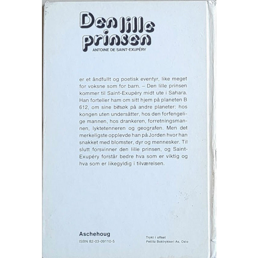 Saint-Exupéry, Antoine de: Den lille prinsen