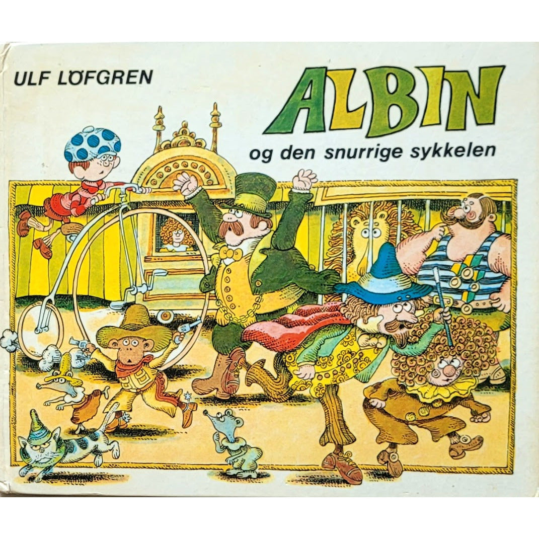 Albin og den snurrige sykkelen, brukte bøker av Ulf Löfgren