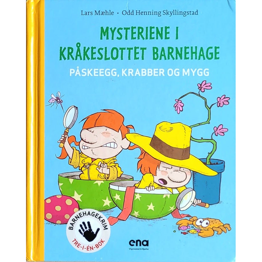 Mysteriene i Kråkeslottet barnehage - Påskeegg, krabber og mygg, brukte bøker av Lars Mæhle