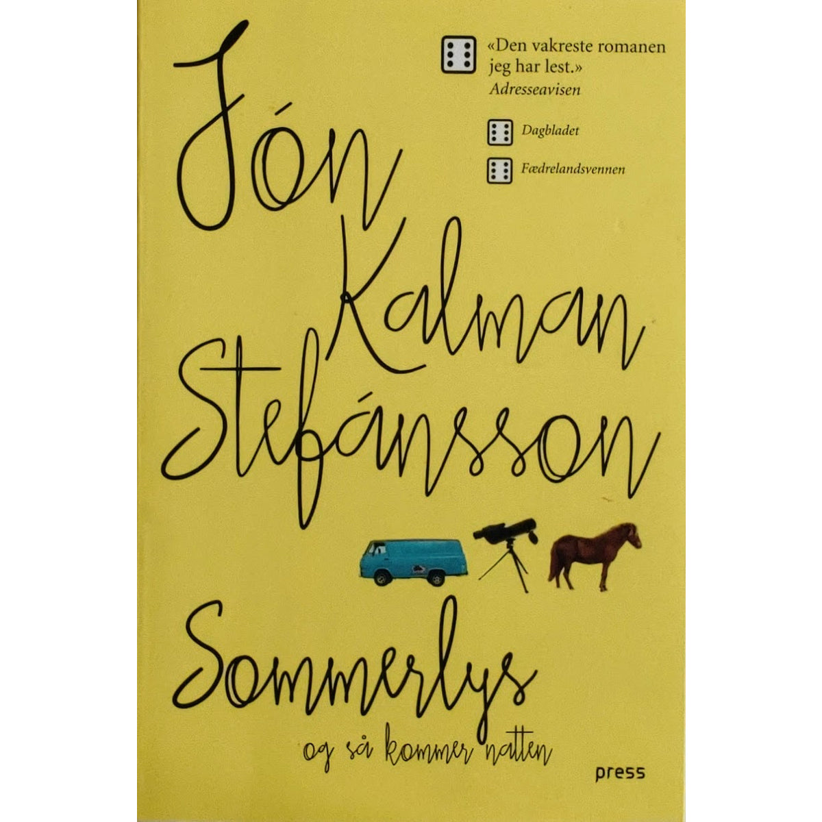 Sommerlys, og så kommer natten. Brukte bøker av Jón Kalman Stéfansson