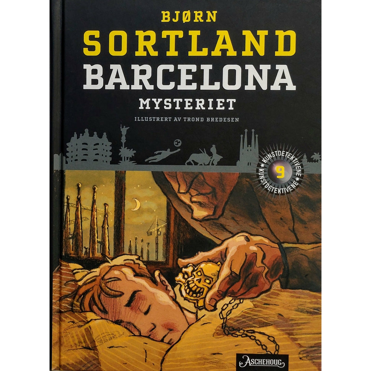 Barcelona-Mysteriet - Kunstdetektivene 9, brulte bøker av Bjørn Sortland