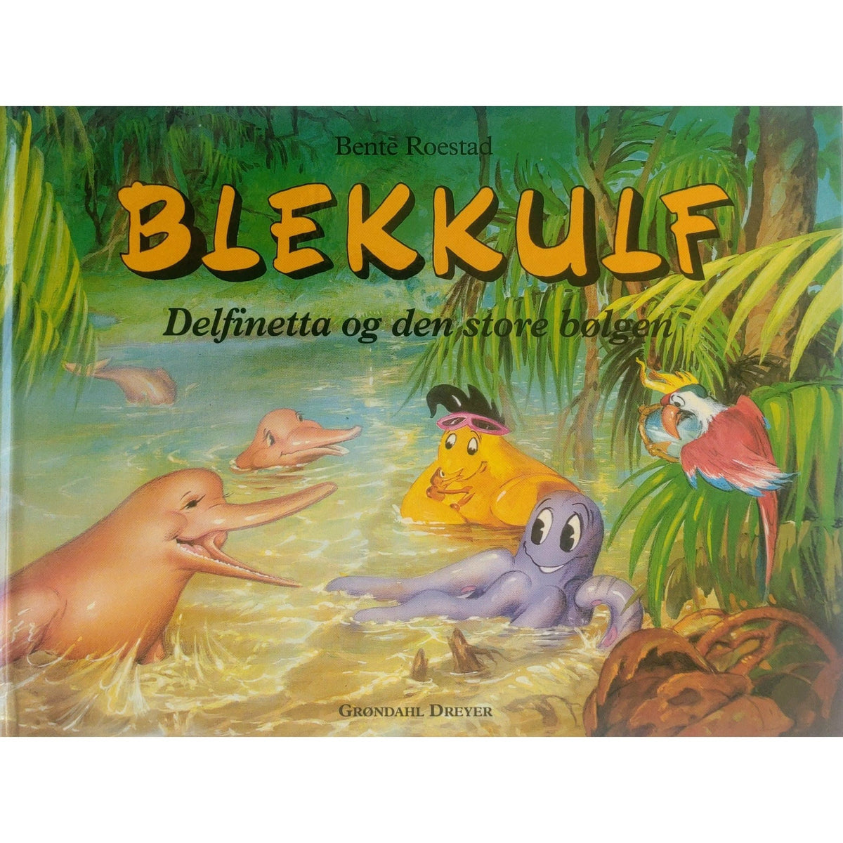 Blekkulf - Delfinetta og den store bølgen, brukte bøker av Bente Roestad