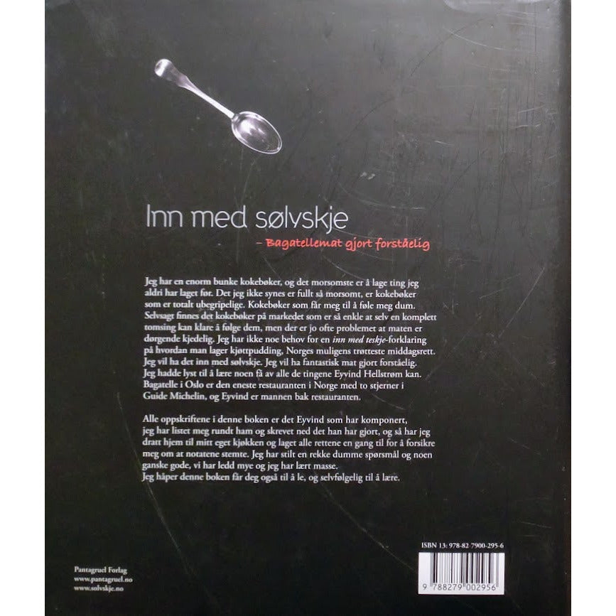 Inn med sølvskje av  Anne Kat Hærland og Eyvind Hellstrøm. Brukt bok