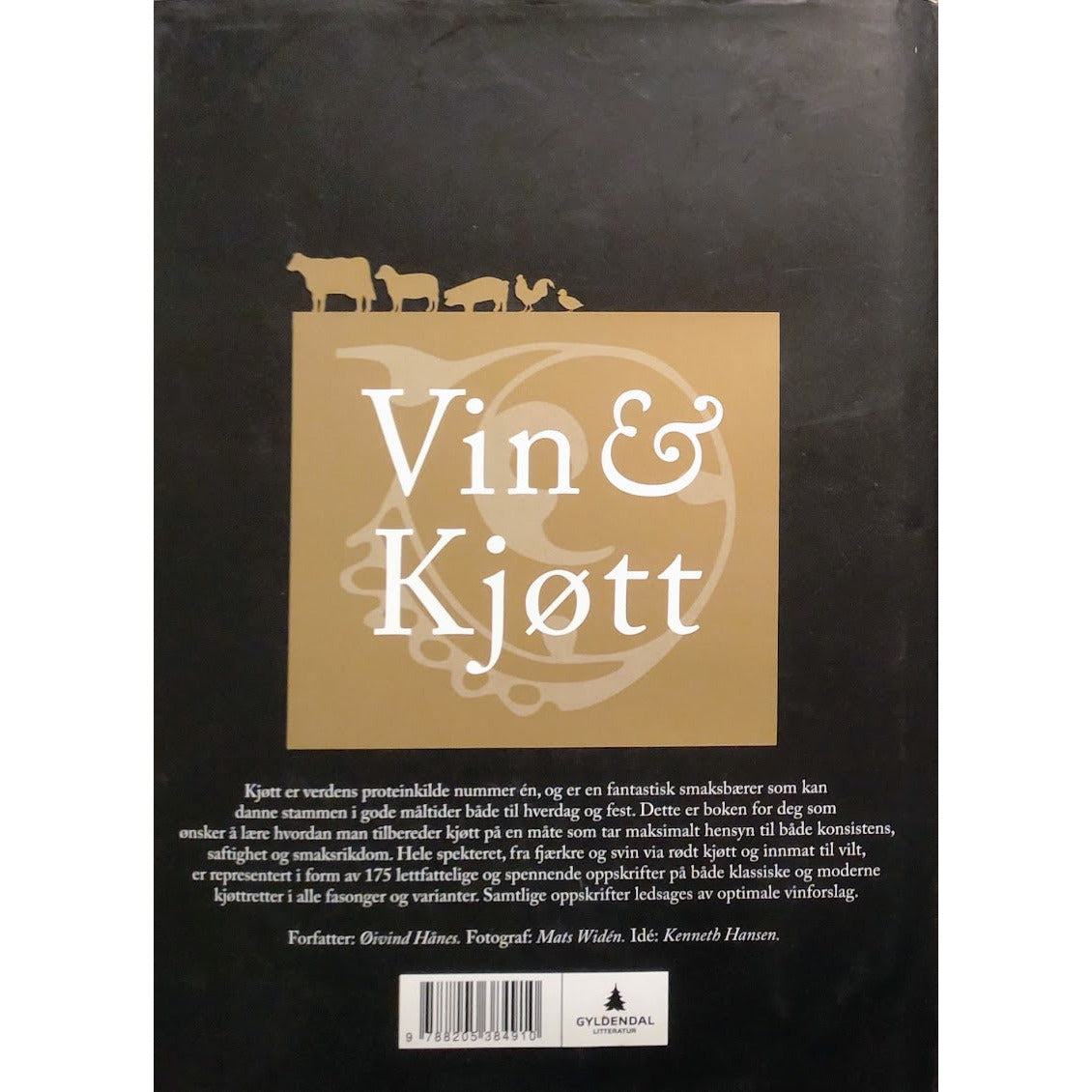 Kjøtt & Vin av Trond Moi og Toralf Bølgen. Brukt bok