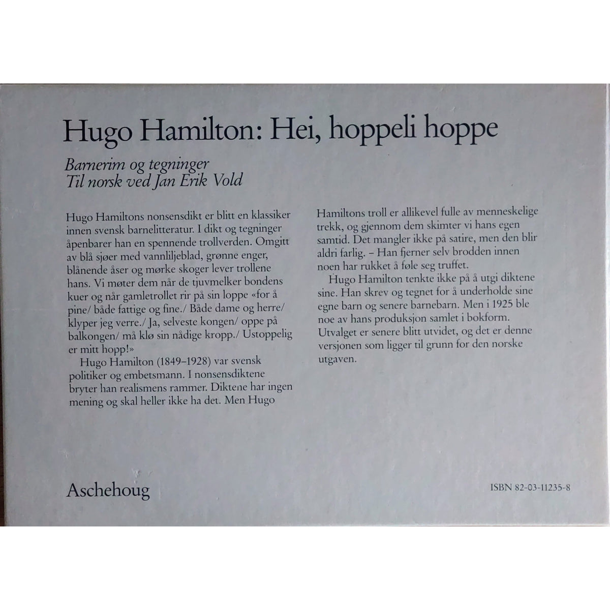 Hei, hoppeli hoppe - Brukte barnebøker av Hugo Hamilton