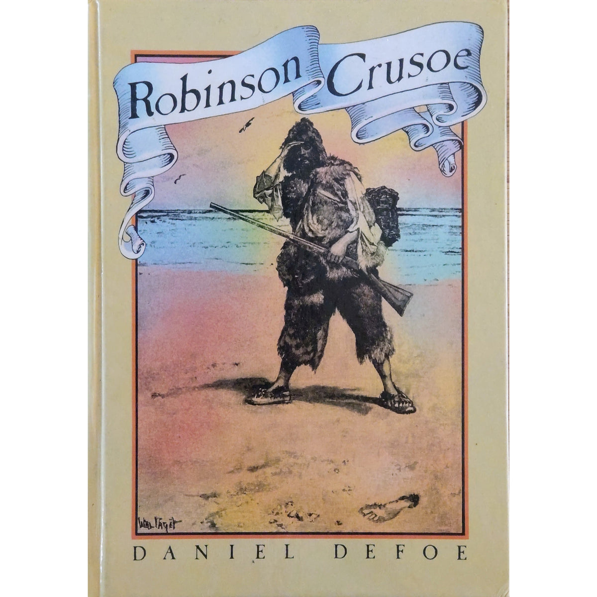Robinson Crusoe. Brukte bøker av Daniel Defoe