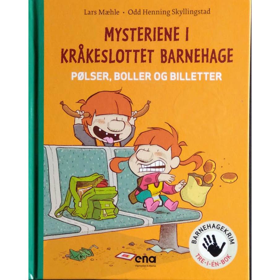 Mysteriene i Kråkeslottet barnehage - Pølser, boller og billetter, brukte bøker av Lars Mæhle