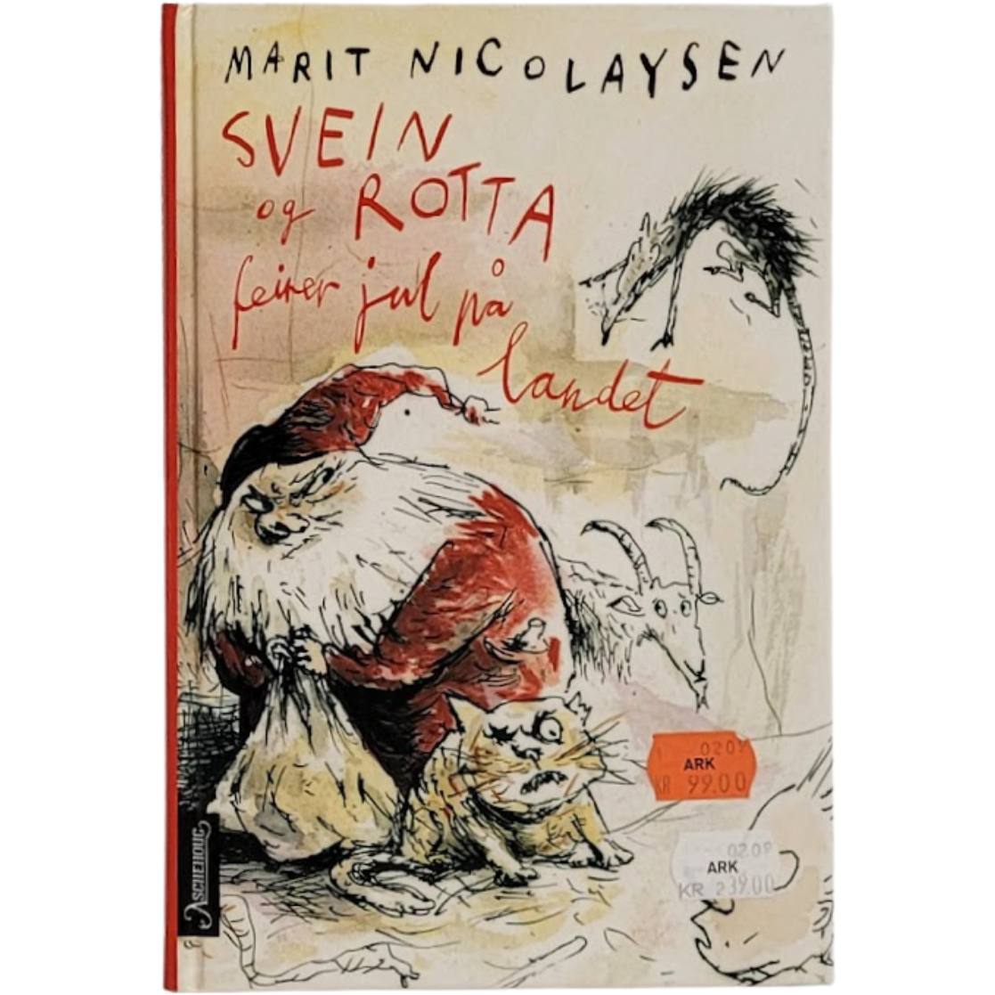 Svein og Rotta feirer jul på landet, brukte bøker av Marit Nicolaysen